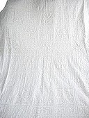 coton blanc sur blanc applique