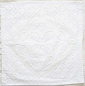 coton blanc sur blanc applique