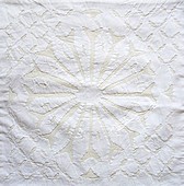coton blanc sur blanc applique
